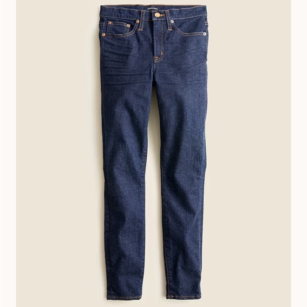 JCrew Dark Blue mid-rise toothpick jeans Size 24 NWT
